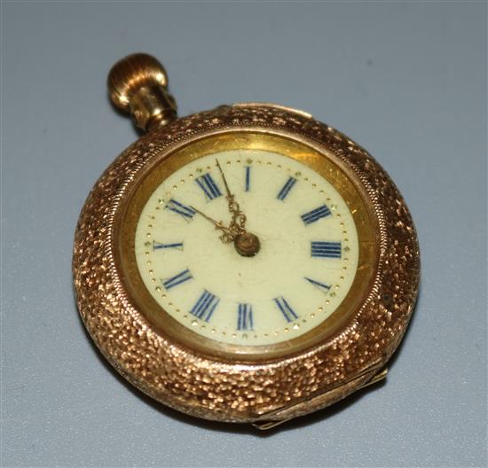 18ct gold ladies pocket watch